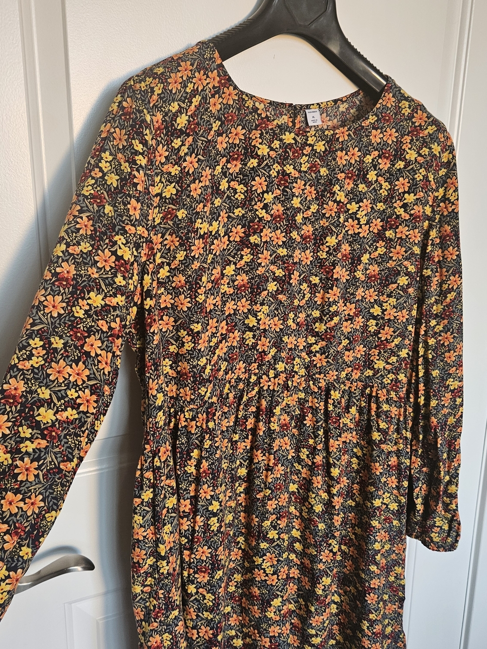 Old Navy Women's XL Floral Long-Sleeve Fall Dress
